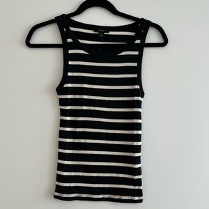 J.crew ribbed striped tank top